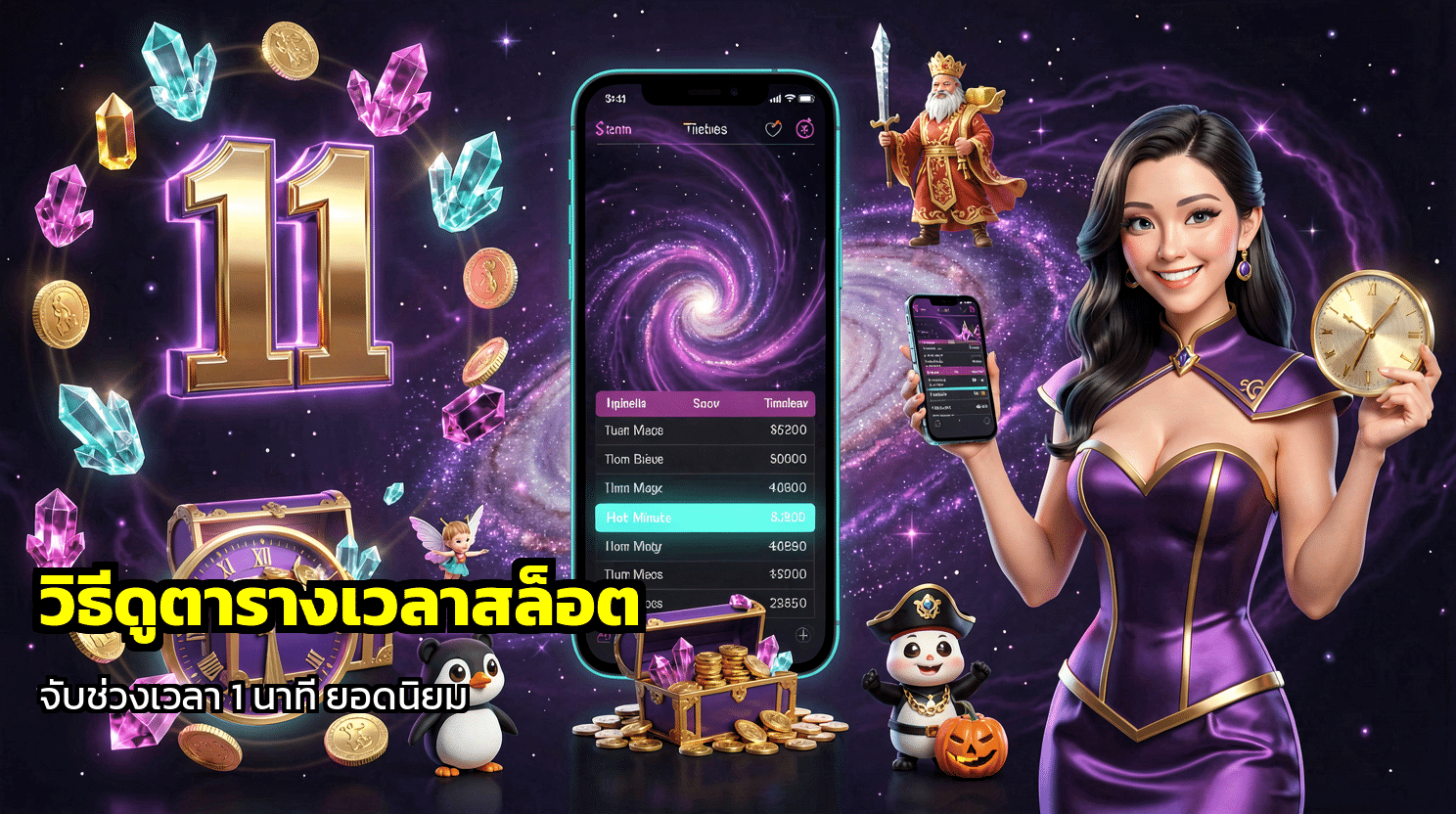 วิธีดูตารางเวลาสล็อต